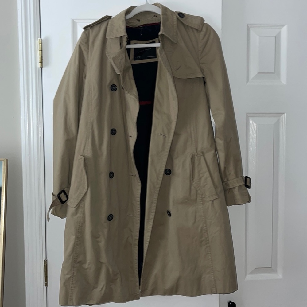 Zara Basics Khaki trench coat